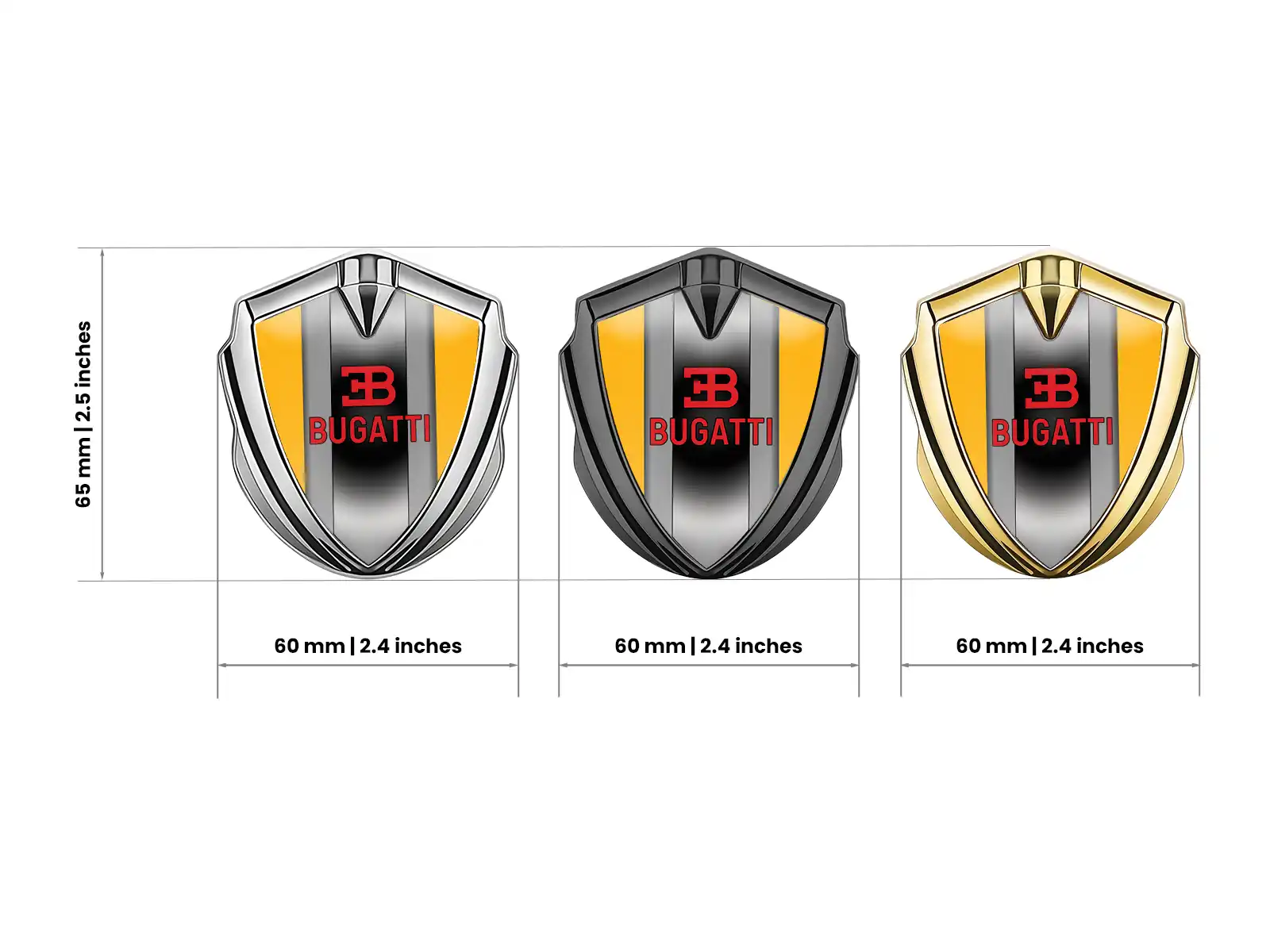 Bugatti Voiture Logo Badges Durable Premium Style